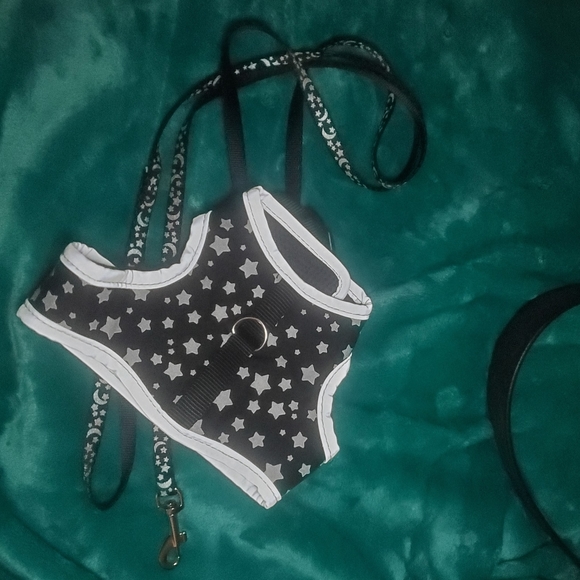 REFLECTIVE Stars Matching Pet Harness & Leash Duo Set (NWOT) - Picture 6 of 6